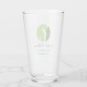 Individuelle Name Bestes Golfer-Bierglas Glas (Rückseite)