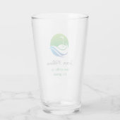 Individuelle Name Bestes Golfer-Bierglas Glas (Rückseite)