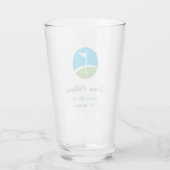 Individuelle Name Bestes Golfer-Bierglas Glas (Rückseite)