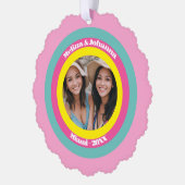 Individuelle Name besties Friends Gigant Paper Orn Ornament Karte (Links)