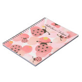 Individuelle Name/Betreff Ladybug Pastel Notizblock (Linke Seite)