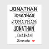 Individuelle Name Beunruhigt Tumbler Decal Laptop Aufkleber (Blatt)