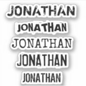 Individuelle Name Beunruhigt Tumbler Decal Laptop Aufkleber (Vorderseite)