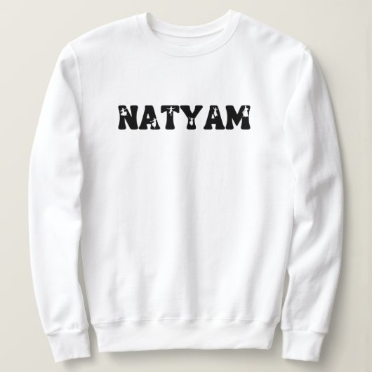 Individuelle Name Bharatanatyam Tänzer minimalisti Sweatshirt (Design vorne)