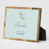 Individuelle Name Biblical Meaning Plaque Fotoplatte (Seite)