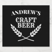 Individuelle Name Bierbrauereien - Wappen-Krüge Bierflaschenetikett (Einzelnes Label)