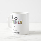 Individuelle Name Big Brother Niedlich Personalisi Kaffeetasse (Vorderseite Links)