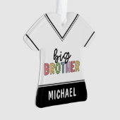 Individuelle Name Big Brother Niedlich Personalisi Ornament (Vorderseite)