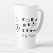 Individuelle Name, Big Coffee Espresso Cup | Funny Milchtasse (Rechte Ecke)