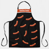 Individuelle Name Big Hot Dog Schürze Funny Schürz (Vorderseite)
