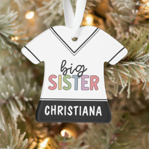 Individuelle Name Big Sister Niedlich Personalisie Ornament