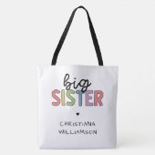Individuelle Name Big Sister Niedlich Personalisie Tasche (Vorderseite)