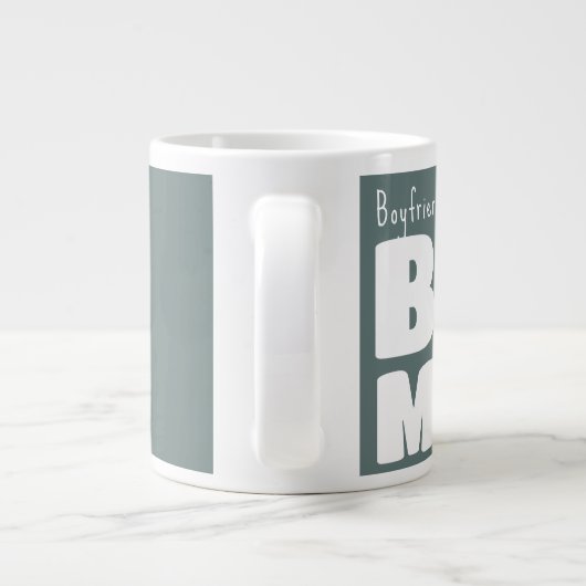 Individuelle Name Big Tasse Gray C13 Funny Novelty (Rückseite)