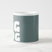 Individuelle Name Big Tasse Gray C13 Funny Novelty (Vorderseite)
