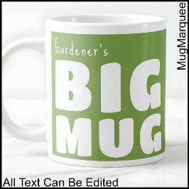 Individuelle Name Big Tasse Green C111 Funny Novel