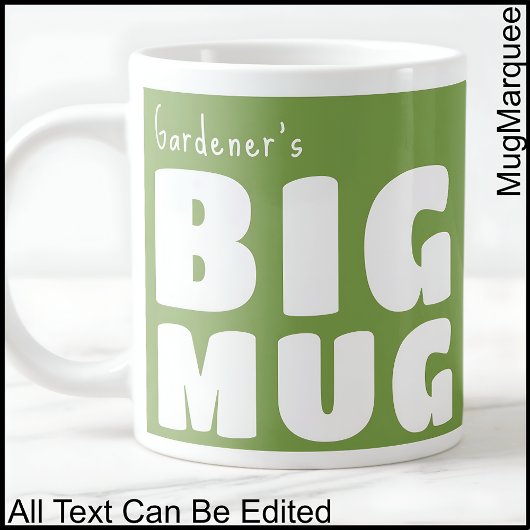 Individuelle Name Big Tasse Green C111 Funny Novel