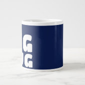 Individuelle Name Big Tasse Navy Blue C41 Fun Nove (Vorderseite)