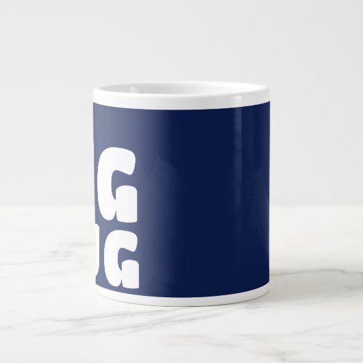 Individuelle Name Big Tasse Navy Blue C41 Fun Nove (Vorderseite)