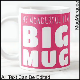 Individuelle Name Big Tasse Pink C58 Funny Novelty