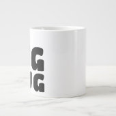 Individuelle Name Big Tasse White Black C00 Spaß N (Vorderseite)