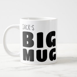 Individuelle Name Big Tasse White Black C00 Spaß N