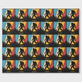 Individuelle Name Bigfoot Geschenkpapier (Flach)