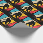 Individuelle Name Bigfoot Geschenkpapier (Ecke)