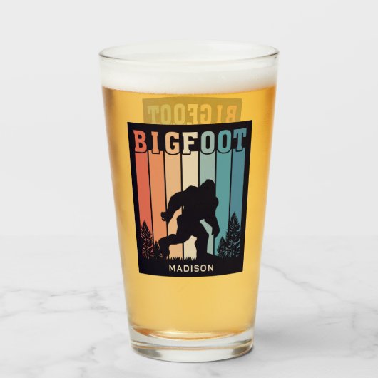 Individuelle Name Bigfoot Glas (Vorne (Gefüllt))