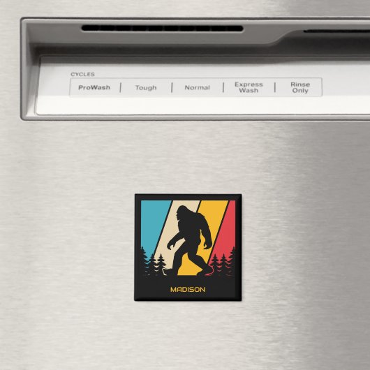 Individuelle Name Bigfoot Magnet (In Situ (Geschirrspüler))