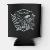 Individuelle Name Biker Skull Wings Motorradgarage Dosenkühler (Vorderseite)