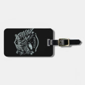 Individuelle Name Biker Skull Wings Motorradgarage Gepäckanhänger (Vorderseite horizontal)