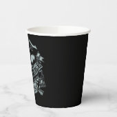 Individuelle Name Biker Skull Wings Motorradgarage Pappbecher (Links)