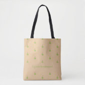 Individuelle Name-Birnmuster braun Tasche (Vorderseite)