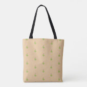 Individuelle Name-Birnmuster braun Tasche (Rückseite)