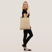 Individuelle Name-Birnmuster braun Tasche (Am Model)