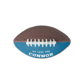 individuelle Name Birthday Boy Message Blue Person Football (Vorderseite)