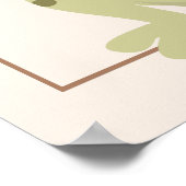 Individuelle Name & Birthday Frosch Cartoon Tier Poster (Ecke)