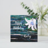 Individuelle Name Birthday Karte (Stehend Vorderseite)