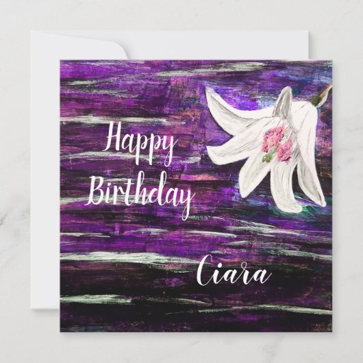 Individuelle Name Birthday Karte (Vorderseite)