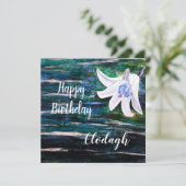 Individuelle Name Birthday Karte (Stehend Vorderseite)