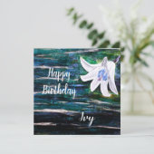 Individuelle Name Birthday Karte (Stehend Vorderseite)