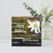 Individuelle Name Birthday Karte (Stehend Vorderseite)