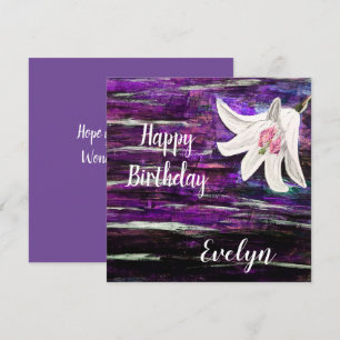Individuelle Name Birthday Karte