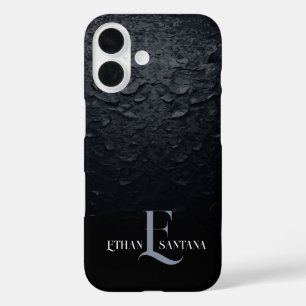 Individuelle Name Black Gradient iPhone 16 Hülle