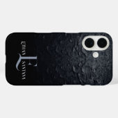 Individuelle Name Black Gradient Case-Mate iPhone Hülle (Rückseite (Horizontal))