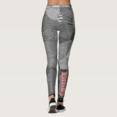 Individuelle Name Black Leggings (Rückseite)
