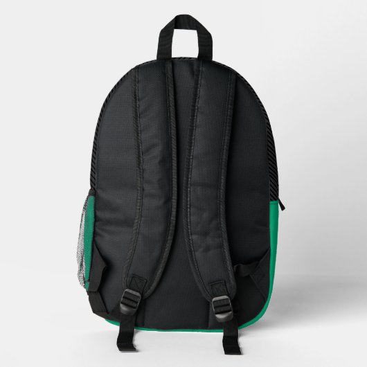 Individuelle Name Black Modern Bedruckter Rucksack (Rückseite)