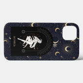 Individuelle Name Black Mystic Zodiac Aries Case-Mate iPhone Hülle (Rückseite (Horizontal))