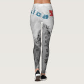 Individuelle Name Black Pastel Leggings (Rückseite)