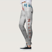 Individuelle Name Black Pastel Leggings (Links)